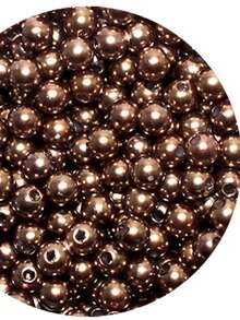 10mm ABS Pearl With Through Hole 125 Units - Crafts - 鏽棕色 - 查看 3
