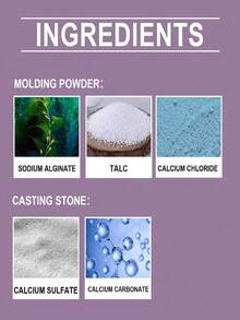 DIY Hand Molding Kit, Clone Powder 3D Hand Model Powder Hand Print DIY Souvenir Hand Molding Set - Multicolor - View 5