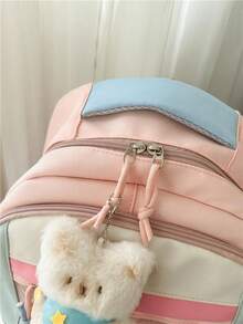 Elegant Backpack With Large Capacity For Girls, Cute Double Shoulder Bag For Middle And High School Students, Perfect For Students In Grades 3 To 6. Class - 1 - 查看 4