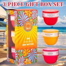 Solo En Lbiza, 3-Piece Set, Body Butter For Men And Women, 3 Different Scent, Long-Lasting Scent, Perfect For Dating, Daily Life, Parties, Gift Giving, Each 1.76 Fl Oz,Christmas Gifts - 三件套 - 查看 4