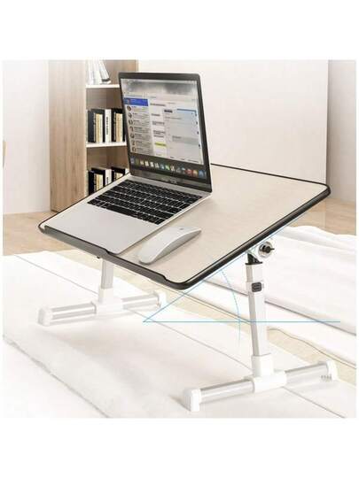 Folding Bedside Small Desk, Adjustable Angle Study Home Tafel Board Bureau Reading St Lazy Person Dormitory Bedroom Table, Student Notebook Holder Book Gadget, Sofa