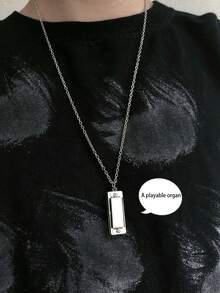 1pc Whistle Pendant Necklace For Men - whistle pendant - View 11