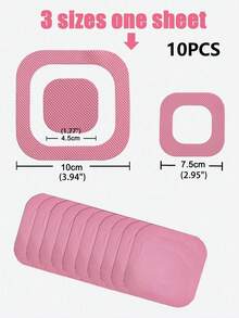 30 片装方形浴缸踏板防滑贴纸，防滑浴缸贴纸，浴缸贴纸，粘性贴花，适用于浴缸淋浴、泳池、船只、楼梯