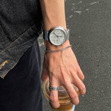 1 szt. CILOA Męski, wysokiej klasy, wodoodporny, kwarcowy zegarek sportowy, do noszenia na co dzień - Szary - Zobacz 2