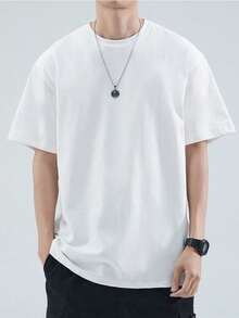 4-Pack Classic Cotton Tees – Men's & Women's Basic Crew Neck Short Sleeve Tops – 180g Heavy Cotton Tshirt Set, Soft & Breathable Blank Apparel – Perfect For Layering, Gym, Outdoor, Or Holiday Gift Giving - 混合色3 - 查看 4