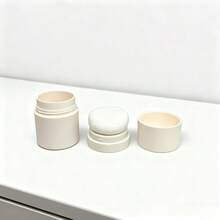 1个空粉盒，粉状涂层，独立包装，可填充，迷你DIY化妆粉盒，腮红/定妆粉容器