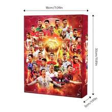 Christmas Football Advent Calendar, 24Pcs World Cup Star Figures & Countdown Surprises, Festive Gift Box For Soccer Fans & Holiday Decoration - 1 Set - Multicolor - View 5
