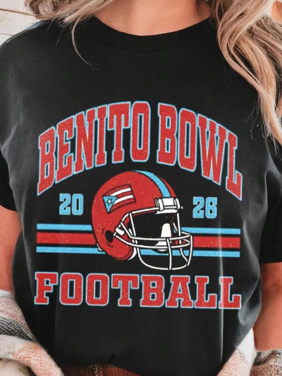 Benito Bowl Nuevayol Shirt_ Halftime Show Shirt, Puerto Rican Football Gift - 黑色 - 查看 1