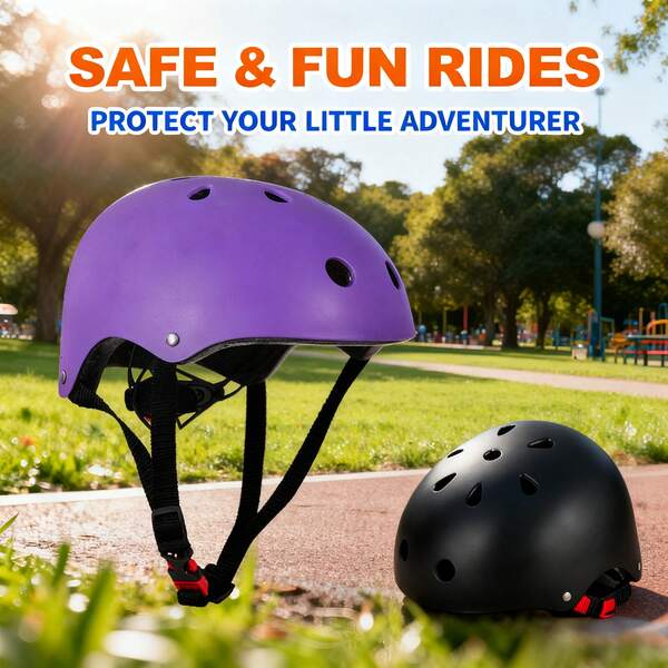 Casco deportivo ajustable, diseño de protección transpirable que se adapta a diferentes tamaños de cabeza, ligero y cómodo para patinaje, patinaje en línea, ciclismo, adecuado como regalo de Halloween, Navidad, Acción de Gracias, certificado de , empaque portátil