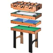 HOMCOM 4-In-1 Multi-Game Table, Foosball Table, Air Hockey Table, Table Tennis Table, Multifunctional Billiards Table 87x43x73cm For On-Site Gaming Fun - 1 - View 12