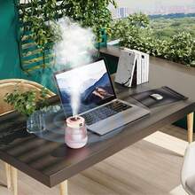 Desktop Humidifier Large Capacity USB Home Bedroom Office Portable Mini Purifier Air Large Mist Volume - 粉色 - 查看 2
