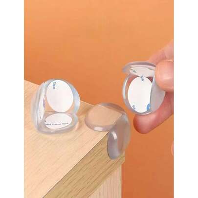 2 piezas Protectores de esquina de silicona para mesa, diseño creativo, protectores de cojín de alta calidad, adecuados para mesa de centro de sala de estar, escritorio de oficina, mesa de comedor, escritorio de estudio, tocador, artículo esencial para el día a día