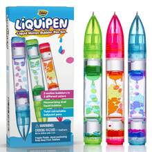 1 Stück kreative Flüssigkeitsbewegung Sprudler Stifte - schreibt wie ein normaler Stift - farbige Timer Stifte hervorragend für Erwachsene zur Stresslinderung und Angstabbau, Geburtstags- und Weihnachtsgeschenke, Kugelschreiber
