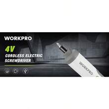 WORKPRO 4V Electric Screwdriver, Rechargeable Cordless Screwdriver Set W/35 Bits - 預設 - 查看 8