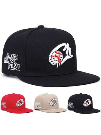 1pc Men's Trucker Baseball Cap Outdoor Pattern Embroidery Hat With Adjustable Head And Tail Suitable For Gift Giving, Vacation, Travel