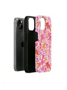 Una elegante funda para teléfono que no incluye cordón ni soporte. Funda para teléfono con diseño de hibisco tropical, cubierta para teléfono de hibisco, teléfono de hibisco, regalo para ella, cumpleaños, vacaciones. Adecuada para 17. - Blanco 1 - Ver 2