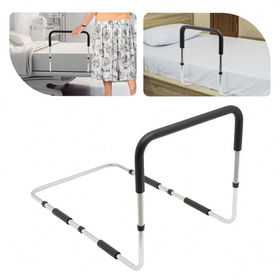 HaroldDol Bed Rails For Elderly Adults Bed Railing Rail Assist For Seniors Bed Cane Guard Rail,L-Shaped - 1 - View 1