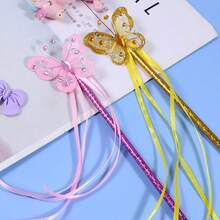 1pc/Set Cute Butterfly Fairy Wand, Girls Princess Decor Hand-Held Magic Wand Party - Multicolor - View 3