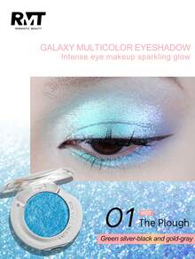1 Color Pearl Eyeshadow Palette - Shimmery, Metallic Finish, Long-Lasting, Brightening, High-Shine Eyeshadow, Smooth Potato-Like Texture, Suitable For Women, Mothers, Wives, Sisters, Girls, Girlfriends - Shimmery Eyeshadow - 12霞光 - 查看 4