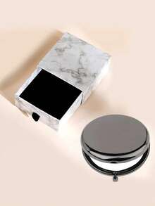 1pc/2pcs Portable Double-Sided Metal Folding Mirror, High Definition Makeup Handheld Compact Mirror,Makeup,Cheap,Room Decor,Vanity,Travel,Bedroom,Makeup Accessories,Mirror,Vanity Mirror,Mini Mirror,Compact Mirror,Mirror Small,Hand Mirror