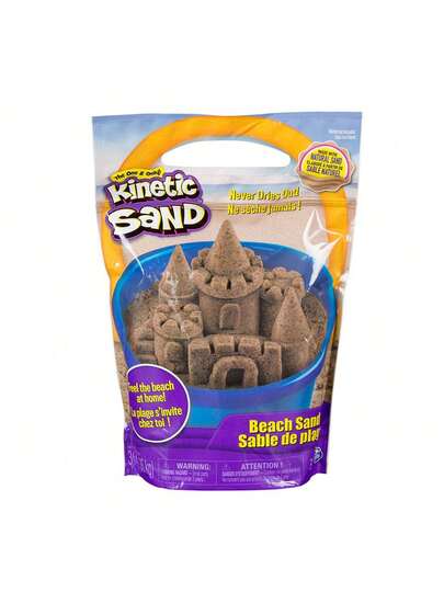 Spin Master Kinetic Sand 3lb Brown Beach Sand Educational And Creative Sensory Play Sand Toys For Boys And Girls Aged 3+