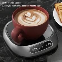 1pc USB Powered Smart Constant Temperature Coaster, Suitable For Office Coffee/Hot Drinks, Constant Temperature Coaster, Holiday Gift