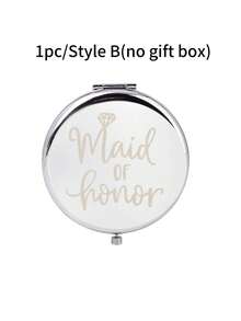 1pc/2pcs Portable Double-Sided Metal Folding Mirror, High Definition Makeup Handheld Compact Mirror,Makeup,Cheap,Room Decor,Vanity,Travel,Bedroom,Makeup Accessories,Mirror,Vanity Mirror,Mini Mirror,Compact Mirror,Mirror Small,Hand Mirror