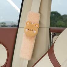 Cute Bear & Rabbit Pattern Car Seat Belt Shoulder Pad, Soft Anti-Chafing Shoulder Strap, Women's Car Accessories, Gift - Multicolor - View 10