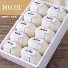 10件/套柔软竹纤维纱线 - 500克，透气舒适，适用于钩编、针织T恤、披肩、围巾、毛衣、夹克、帽子、开衫和配饰，适合春夏秋三季。手工必备 | 柔软顺滑的纱线 | 多种颜色组合可选 - 羊毛10團 - 查看 2