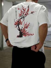 SU ER Graphic T-Shirts Stylish Men's Short Sleeve Loose Fit Patterned T-Shirt. | Refined Design | Summer Essential | Easy To Match To Enhance Your Outfit - White - View 1