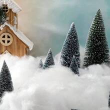 Oz Snow 200 G Per Bag Artificial Cotton White Cloud Faux Fluffy Snow Indoor Soft Winter Tree Mantle Village Nativity Scene - 5 Oz - View 7