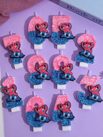 Candele digitali sfumate di viola equisite, candele per celebrazioni festive, candele digitali per compleanni, regali per feste, decorazioni e allestimenti per compleanni, candele per compleanni da 0 a 9!