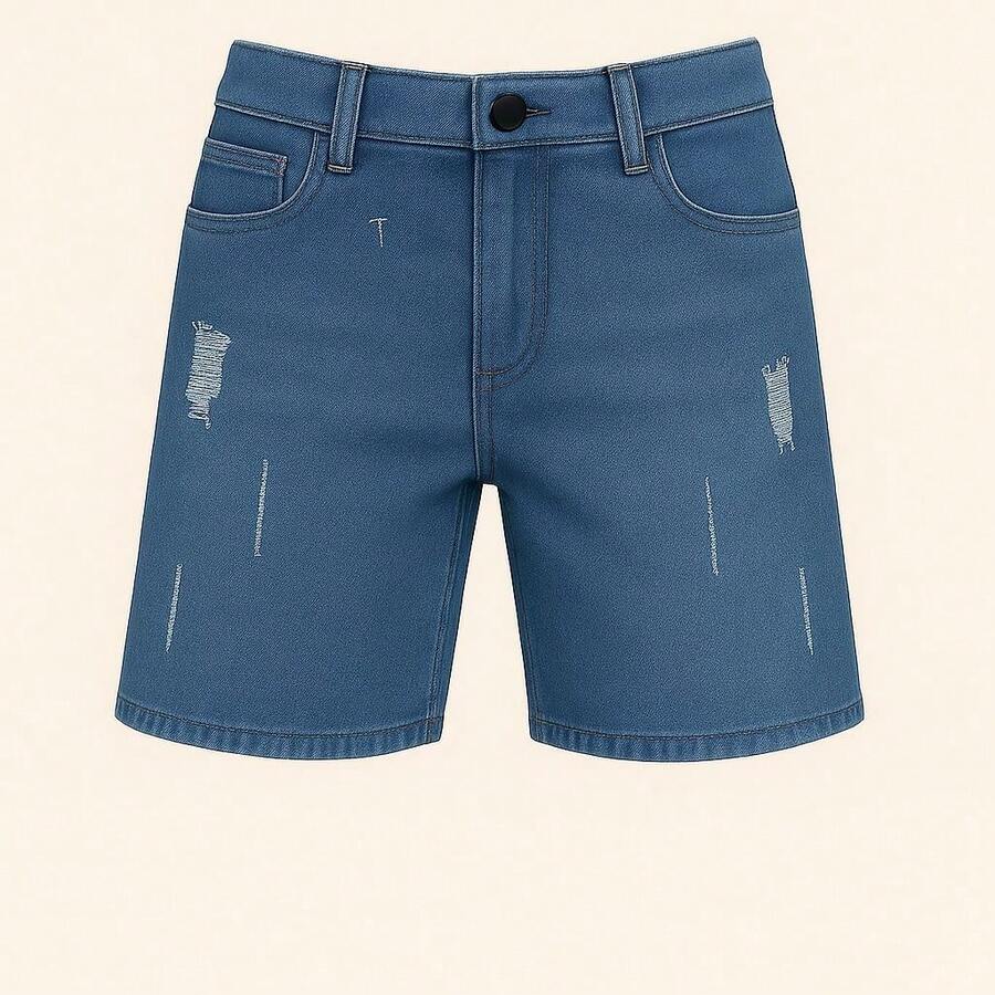 Teen Boys Denim Shorts - Rửa nhẹ - Xem 1