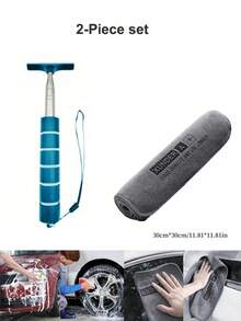 Retractable Wing Mirror Wiper Cleaner, Car Mirror Squeegee, Side Mirror Squeegee, Retractable Car Rearview Mirror Wiper With Telescopic Long Rod, Portable Auto Glass Water Cleaner For Rainy And Foggy Weather, Snow Brush For Vehicle Exterior Cleaning