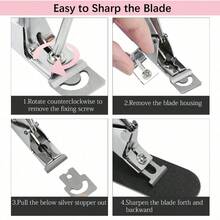 1pc Adjustable Magnetic Nail Clipper, Stainless Steel Nail Trimmer, Suitable For Artificial Fake Nails Tips - Multicolor - View 8