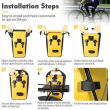 NEWBOLER 10L 1pc Large Capacity Bicycle Side Bag PVC Waterproof Cycling Bag Gravel And MTB Bike Rear Seat Rack Bag Cycling Accessories