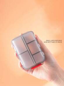 1pc New Pearl Letter A-Z 10 Grids Pill Box Organizer - Portable Folding Medicine Box, Daily Medication Planner And Capsule Dispenser, Suitable For Travel, Vitamins, Supplements, Weekly Travel Pill Box, Travel Pill Organizer - Multicolor - View 9