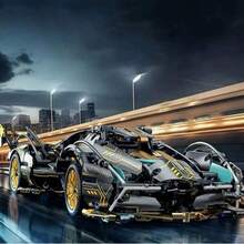 Racing Car Model Building Blocks Set, Sports Car MOC Bricks And Construction Toys, Adult Collectible Model Car Kit, Decor, Birthday Or Christmas Gift