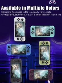 1pc New Open-Source Handheld Game Console With 15,000 Built-In Classic Games And 25 Emulators For PSP, GBA, And FC. A Portable 5-Inch Horizontal Screen Handheld Game Console That Supports Two-Player TV Battles With Dual Joysticks. A Nostalgic, Retro, High-Performance Arcade Game With Lighting And Archiving Capabilities. A Great Holiday Or Birthday Gift. - 彩色 - 查看 10