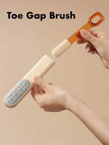 1 pieza Removedor de callosidades Pro 3 en 1 - Lima de acero inoxidable para pies y cepillo limpiador de dedos para piel muerta, talones duros y agrietados | Herramienta de pedicura para pies suaves y limpieza profunda | Regalo