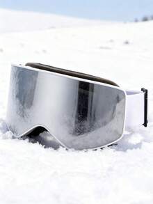 New TPU Extra Large Frame Black Edged Full Face Real Film Sakura Hollow Ski Goggles, Thick Double-Layer Sponge Skin-Friendly Breathable Anti-Fog Lens, Unisex Ski, Mountaineering, Snow Motorcycle, Off-Road Protective Goggles - Multicolor - View 13