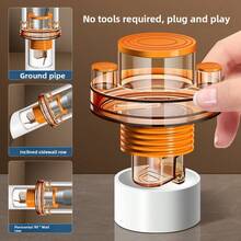 Desagüe de fregadero 3 en 1, desagüe de lavavajillas, tapón de sellado de filtro de agua, divisor anti-olores