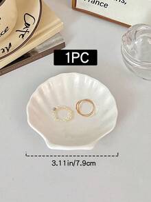 1/2Pcs Ruffled Wave Ceramic Tray (8.07*7.48Inch) | White Scallop Style For Jewelry Organizer & Indoor/Outdoor Decor Gifts For Women,Mum Gifts,Gifts,Flowers,Stamen,Diy,Room Decor,Bedroom Decor,Plants,Wedding Decirations,Gifts For Girlfriend,Flower Box,Crochet Flowers,Bridal Bouquet,Wedding Flowers, - Multicolor - View 12