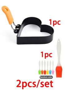 5/2/1 煎蛋圈，带防烫折叠手柄的煎蛋圈，圆形、五角星形、花朵形、心形煎蛋圈，不粘煎蛋圈，适用于家庭厨房烹饪鸡蛋煎炸早餐迷你汉堡，厨房用品，厨房小工具 - 彩色 - 查看 13