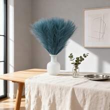 10/300 PCS 17 Inch Fluffy Artificial Reed Grass - Perfect For Bohemian Style Home And Wedding Decoration, Vase Filling, Can Be Used For Garden, Living Room, Bedroom Decoration Flower Garlands, Parties, Weddings, Holidays, Home, Dining Room, Bedroom Decoration, Birthday Party Accessories, Outdoor Garden Decoration, Spring Decoration, Birthday Gifts, Valentine's Day Gifts - Blue - View 5