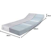 RAVENSBERGER Comfortmatratze Ravo-PUR - Härtegrad H4, hart - 90 x 200, Höhe 19 - ergonomische-Zonen Matratze mit RAVOTEX Funktions-Bezug, allergikerfreundlich