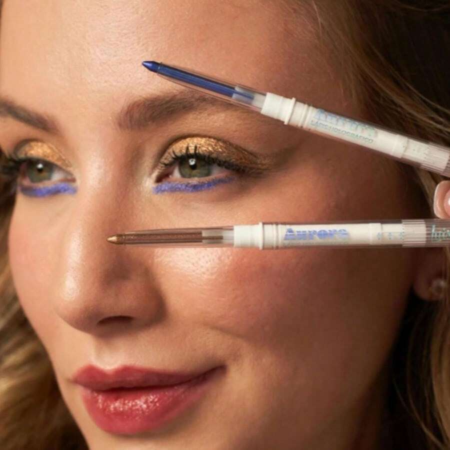 Aurora Line Holographic Eyeliner Pencil By Luisance - Pigmented Glitter And Easy Blending - 紫晶 - 查看 1