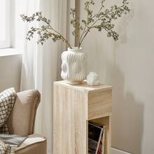 SoBuy Bedside Table With Drawer For Box Spring Bed, Sofa Table, Side Table, Narrow Telephone Table, Bedside Cabinet, Bedside Table, W X H X D Approx.: 20 X 60 X 35 Cm FBT111x2