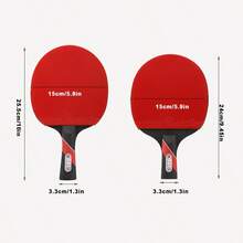 طقم راكيت تنس طاولة احترافي - 16 نجمة [قبضة أفقية - مقبض طويل] - يأتي مع 3 كرات، مناسب للمبتدئين المحترفين وهدية للأصدقاء - مضرب أفقي - مشاهدة 7