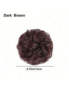 Messy Bun Hair Piece, Wavy Hair Scrunchie, Synthetic Hair Bun Ponytail, Hair Bun Extension, Natural Decorative Hair Accessory, Suitable For Daily, Party, Performance, Cosplay, Fluffy Wig Hair Scrunchie, Women Fake Hair Scrunchie Elastic Hair Ties, High Temperature Synthetic Curly Hair Bun With Elastic - Donut Hair Piece, Create Messy Fashionable Hairstyle, Ideal Gift Choice, Hair Ties, Hair Scrunchies Head Accessories Rubber Bands - Multicolor - View 9